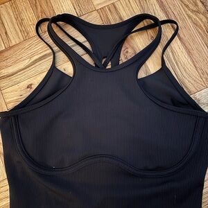 Alo Women’s Strappy High Neck Tank with Built-in Bra